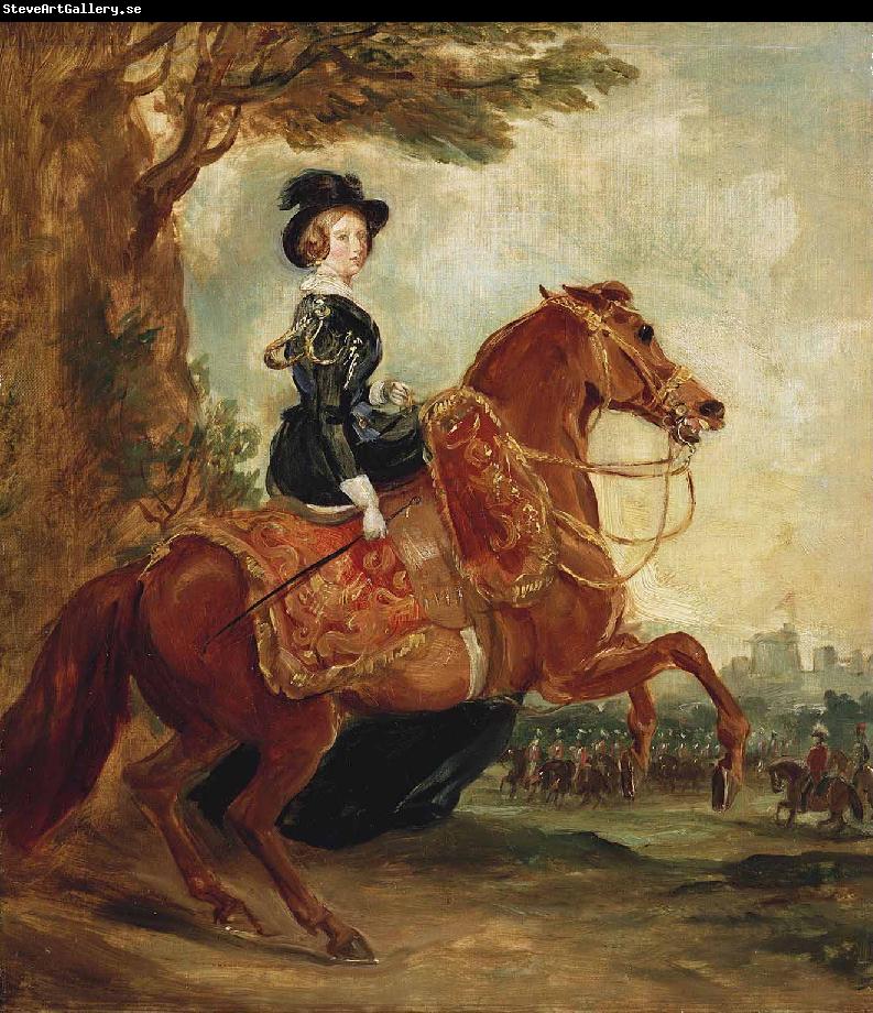 Francis Grant Portrait of Queen Victoria on horseback